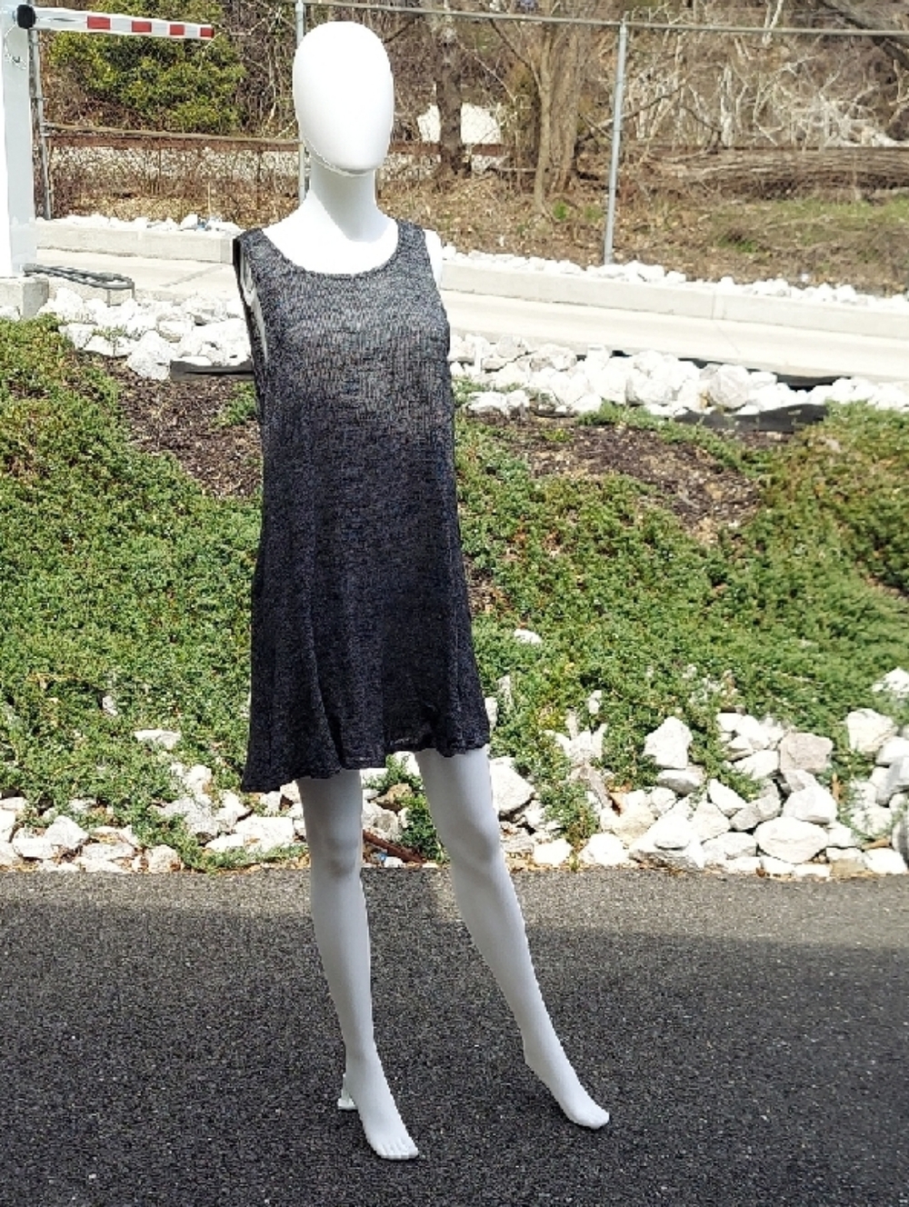 Eileen Fisher Size Med Fits Up To XL Lightweight Mélange Knit Tunic/Dress
